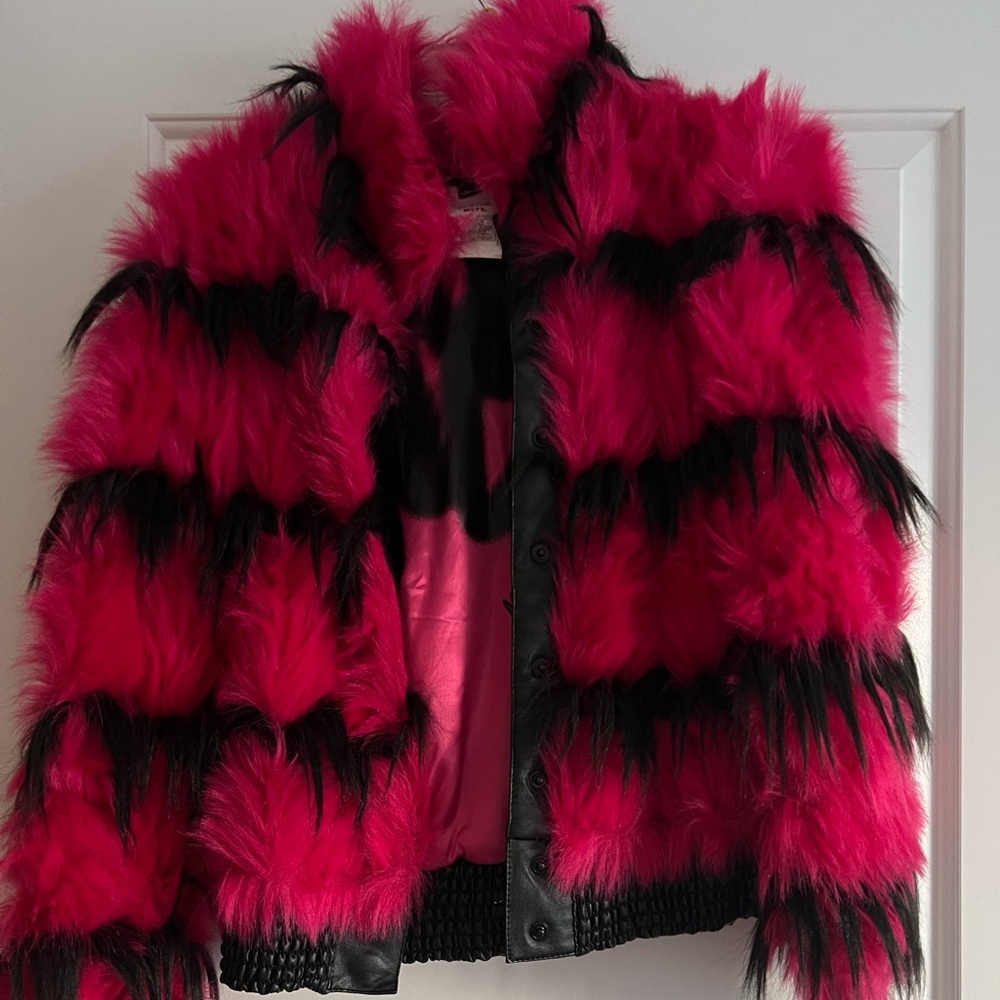 Vintage Miss Sixty 60 Monster Fur jacket RARE Y2K